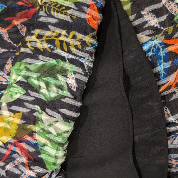 Tanya Taylor Silk Brandy Dress Jungle Leaves - Picture 5 of 11